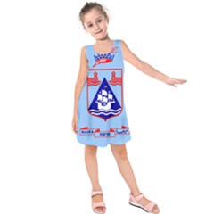 Flag Of Haifa Kids  Sleeveless Dress by abbeyz71