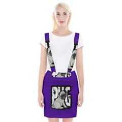 Pug Braces Suspender Skirt by Valentinaart