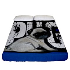 Pug Fitted Sheet (king Size) by Valentinaart