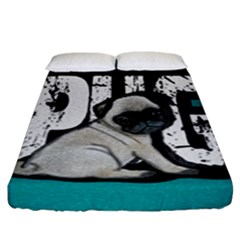 Pug Fitted Sheet (king Size) by Valentinaart