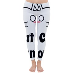 Love My Cat Mommy Classic Winter Leggings by Catifornia