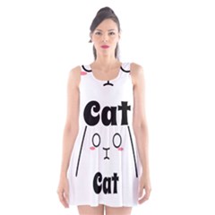 Love My Cat Mommy Scoop Neck Skater Dress by Catifornia