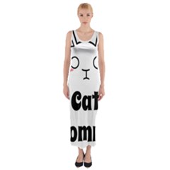 Love My Cat Mommy Fitted Maxi Dress by Catifornia