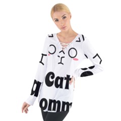 Love My Cat Mommy Women s Tie Up Tee by Catifornia