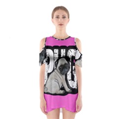 Pug Shoulder Cutout One Piece by Valentinaart