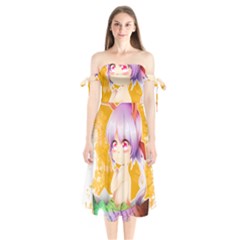 Easter Bunny Girl Shoulder Tie Bardot Midi Dress by Catifornia