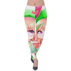 Happy Mother s Day Furry Girl Velvet Leggings by Catifornia