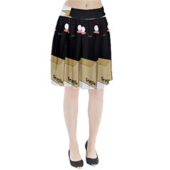 Black Cat In A Box Pleated Skirt by Catifornia