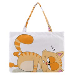 Even Cat Hates Monday Medium Zipper Tote Bag by Catifornia