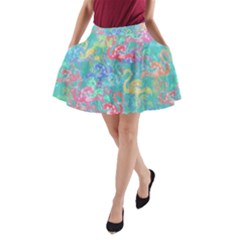 Flamingo Pattern A-line Pocket Skirt by Valentinaart