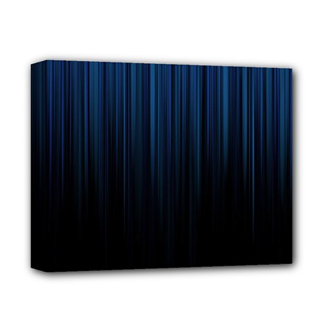 Black Blue Line Vertical Space Sky Deluxe Canvas 14  X 11 
