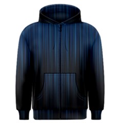 Black Blue Line Vertical Space Sky Men s Zipper Hoodie by Mariart