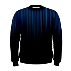Black Blue Line Vertical Space Sky Men s Sweatshirt