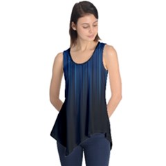 Black Blue Line Vertical Space Sky Sleeveless Tunic