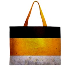 Wooden Board Yellow White Black Zipper Mini Tote Bag by Mariart