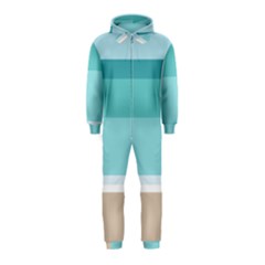 Dachis Beach Line Blue Water Hooded Jumpsuit (kids) by Mariart