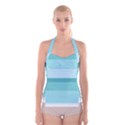 Dachis Beach Line Blue Water Boyleg Halter Swimsuit  View1