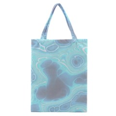 Blue Patterned Aurora Space Classic Tote Bag by Mariart