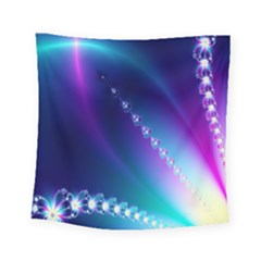 Flow Blue Pink High Definition Square Tapestry (small) by Mariart