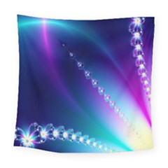 Flow Blue Pink High Definition Square Tapestry (large) by Mariart