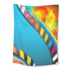 Color Dream Polka Medium Tapestry by Mariart