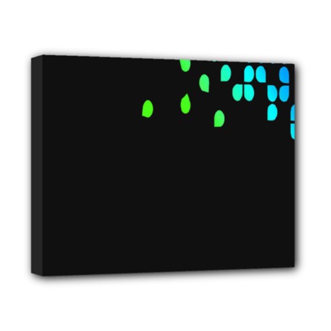 Green Black Widescreen Canvas 10  X 8 