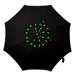 Green Black Widescreen Hook Handle Umbrellas (large)