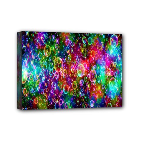 Colorful Bubble Shining Soap Rainbow Mini Canvas 7  X 5 