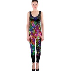 Colorful Bubble Shining Soap Rainbow Onepiece Catsuit by Mariart