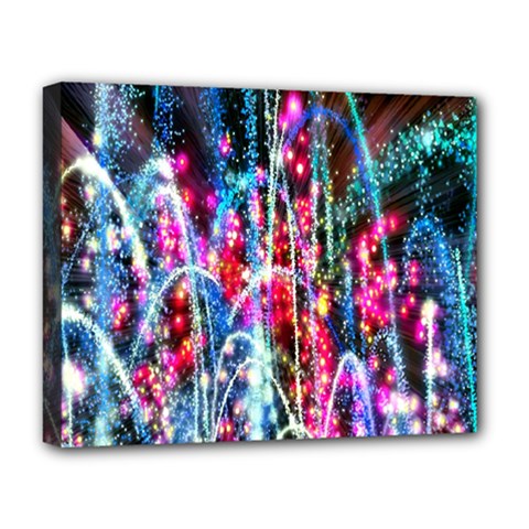 Fireworks Rainbow Deluxe Canvas 20  X 16  