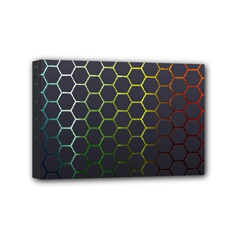 Hexagons Honeycomb Mini Canvas 6  X 4  by Mariart