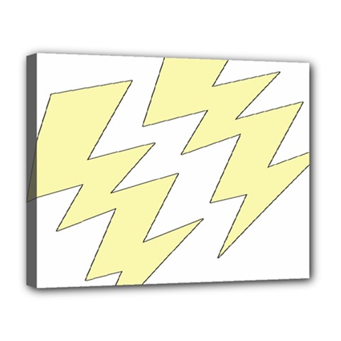 Lightning Yellow Canvas 14  X 11 