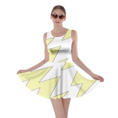 Lightning Yellow Skater Dress by Mariart