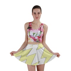 Lightning Yellow Mini Skirt by Mariart