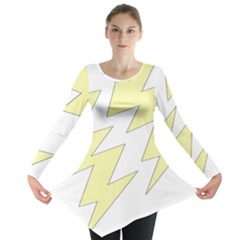 Lightning Yellow Long Sleeve Tunic  by Mariart