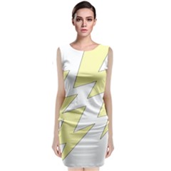 Lightning Yellow Classic Sleeveless Midi Dress by Mariart
