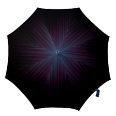 Moonlight Light Line Vertical Blue Black Hook Handle Umbrellas (medium) by Mariart