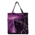 Lightning Pink Sky Rain Purple Light Grocery Tote Bag View2