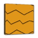 Orange Shades Wave Chevron Line Mini Canvas 8  x 8  View1