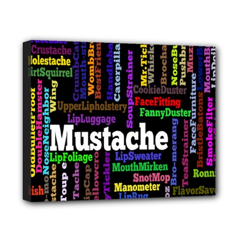 Mustache Canvas 10  X 8  by Mariart