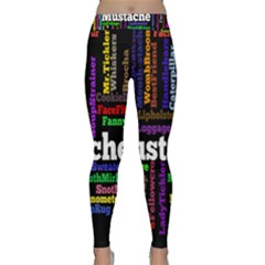 Mustache Classic Yoga Leggings by Mariart