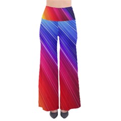 Multicolor Light Beam Line Rainbow Red Blue Orange Gold Purple Pink Pants by Mariart