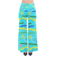 Mustache Jellyfish Blue Water Sea Beack Swim Blue Pants