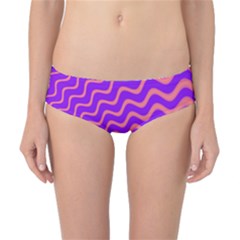 Original Resolution Wave Waves Chevron Pink Purple Classic Bikini Bottoms