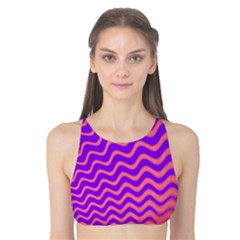 Original Resolution Wave Waves Chevron Pink Purple Tank Bikini Top by Mariart