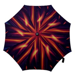 Perfection Graphic Colorful Lines Hook Handle Umbrellas (medium)
