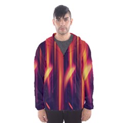 Perfection Graphic Colorful Lines Hooded Wind Breaker (men) by Mariart