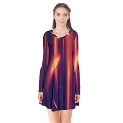 Perfection Graphic Colorful Lines Flare Dress by Mariart
