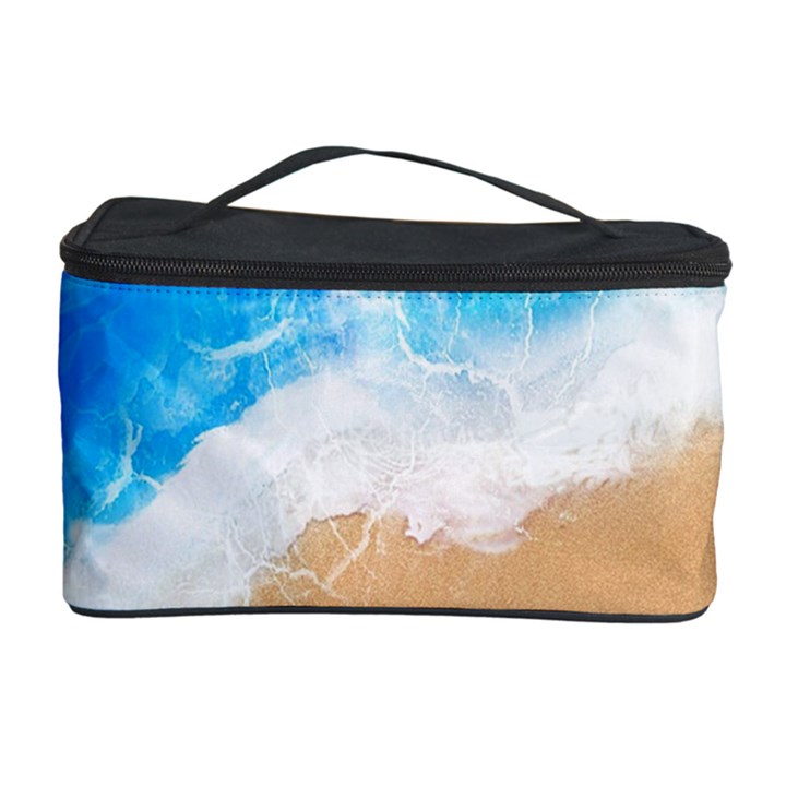 Sand Beach Water Sea Blue Brown Waves Wave Cosmetic Storage Case