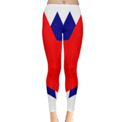 Stars Red Blue Leggings  by Mariart